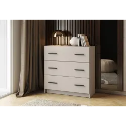 COMODA 3C MOD.AURA MV BEIGE O ROBLE MAUVELLA O BLANCO