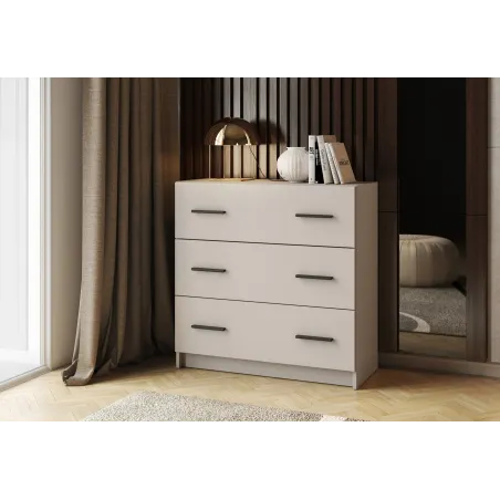 COMODA 3C MOD.AURA MV BEIGE O ROBLE MAUVELLA O BLANCO