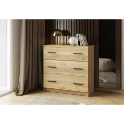 COMODA 3C MOD.AURA MV BEIGE O ROBLE MAUVELLA O BLANCO 2