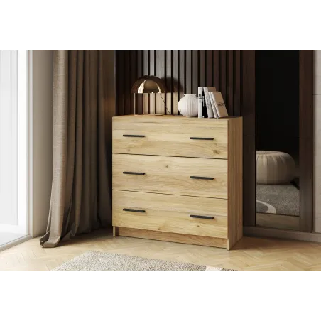 COMODA 3C MOD.AURA MV BEIGE O ROBLE MAUVELLA O BLANCO