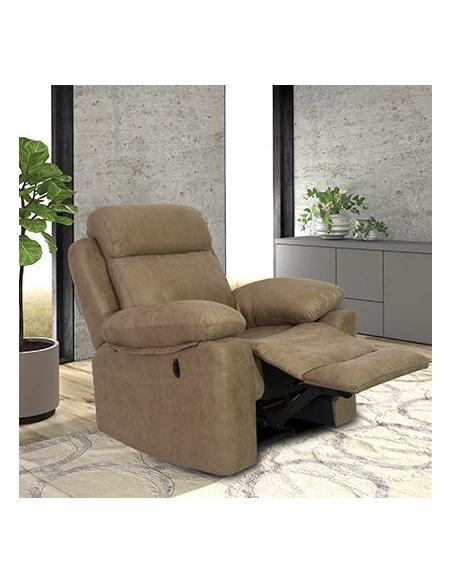Sillón relax eléctrico a motor Menfis cemento o piedra
