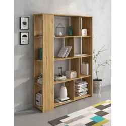 ESTANTERIA 129 CM. MOD. AURA BEIGE O ROBLE MAUVELLA