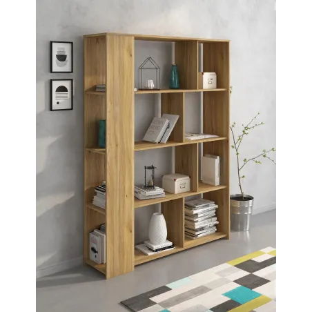 ESTANTERIA 129 CM. MOD. AURA BEIGE O ROBLE MAUVELLA