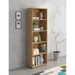 ESTANTERIA 182 5H PATAS MOD. AURA BEIGE O MAUVELLA O BLANCO 2