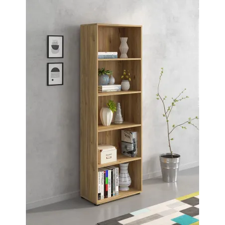 ESTANTERIA 182 5H PATAS MOD. AURA BEIGE O MAUVELLA O BLANCO