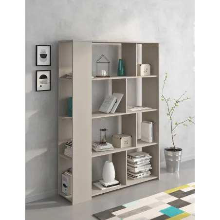 ESTANTERIA 129 CM. MOD. AURA BEIGE O ROBLE MAUVELLA O BLANCO