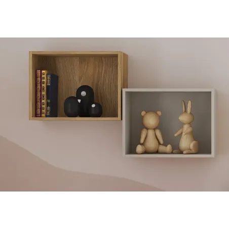 ESTANTERIA CUBOS MOD. AURA BEIGE O MAUVELLA