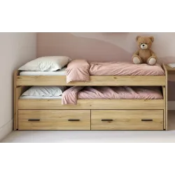 CAMA COMPACTA CAJONES MOD. AURA BEIGE O MAUVELLA O BLANCO 2