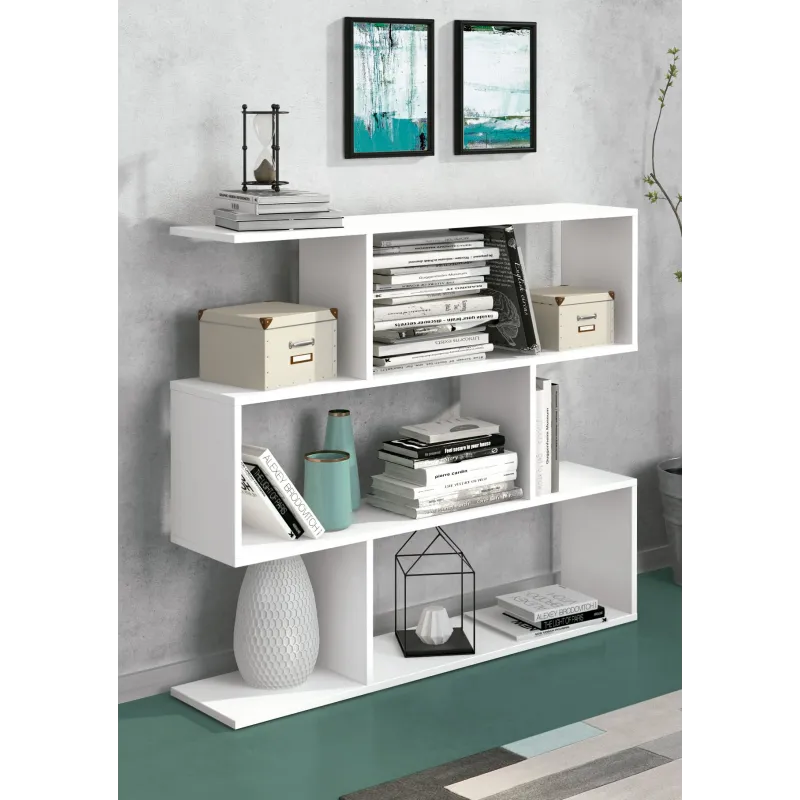 ESTANTERIA ASIMETRIC BAJA MOD. AURA BEIGE O ROBLE MAUVELLA O