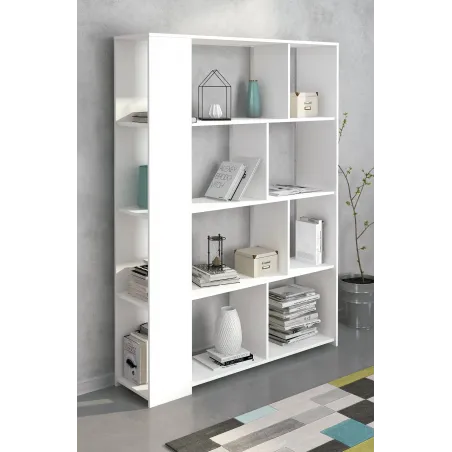 ESTANTERIA 129 CM. MOD. AURA BEIGE O ROBLE MAUVELLA O BLANCO