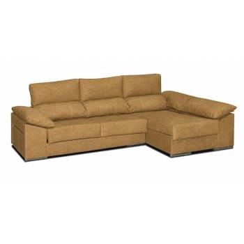 Chaiselongue 2 puff c/ arcón derecha Franca Magnol Cemento 2