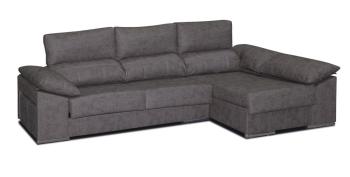 Chaiselongue 2 puff c/ arcón derecha Franca Magnol Cemento