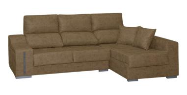 Chaiselongue Rio derecha con arcón y 2 puff Magnol Piedra