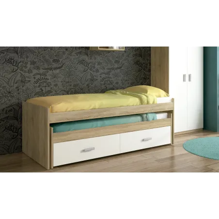 COMPACTA CON CAJONERA CHAMPION CAMBRIA-BLANCO
