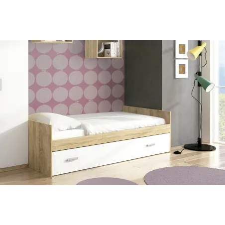 CAMA NIDO C/FRONTAL MOD. CHAMPION CAMBRIA BLANCO