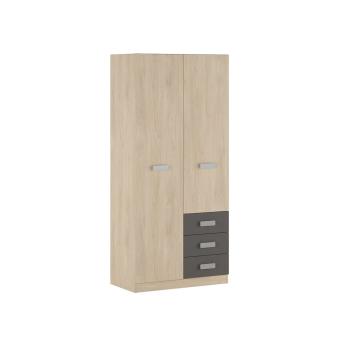 Armario 2 puertas 3 cajones Donald | Relax Muebles