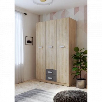 ARMARIO 3P. 2C DONALD ACABADO PUCCINI-ANDERSEN - PUCCINI-GRAfito 2