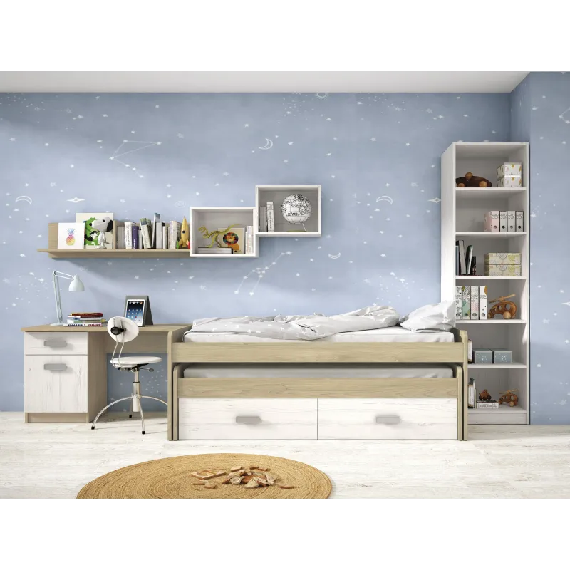 CAMA NIDO 2 CAJONES DONALD ACABADO PUCCINI-ANDERSEN - PUCCIN