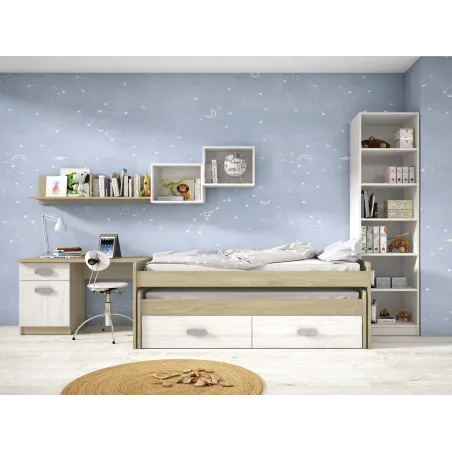 CAMA NIDO 2 CAJONES DONALD ACABADO PUCCINI-ANDERSEN - PUCCIN