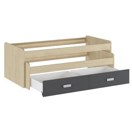 CAMA COMPACTA CON CAJONERA DONALD ACABADO PUCCINI-ANDERSEN -