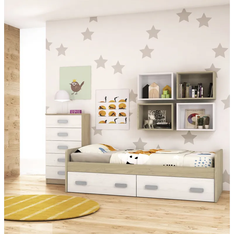 CAMA NIDO 2 CAJONES DONALD ACABADO PUCCINI-ANDERSEN - PUCCIN