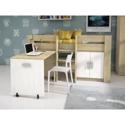 CAMA BLOCK C/MESA ESTUDIO DONALD ACABADO PUCCINI-ANDERSEN -