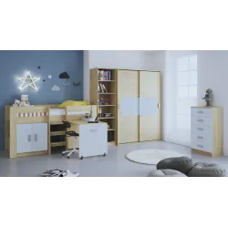 CAMA BLOCK C/MESA ESTUDIO DONALD ACABADO PUCCINI-ANDERSEN - 2