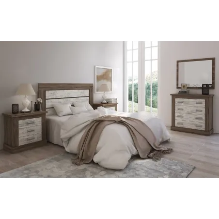DORMITORIO MATRIMONIO RONCAL CON CÃ“MODA ANDERSEN ACABADO PI