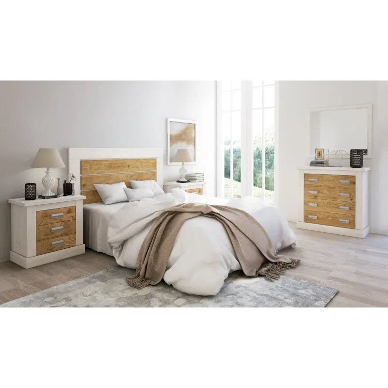 DORMITORIO MATRIMONIO RONCAL CON CÃ“MODA ANDERSEN ACABADO PI