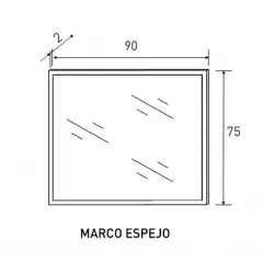 MARCO ESPEJO RONCAL ACABADO PINO O CAÑÓN 2