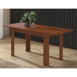 MESA EXTENSIBLE 140 A 184X80 LUKA NOGAL O WENGUÉ