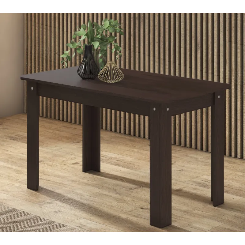 MESA EXTENSIBLE 140 A 184X80 LUKA NOGAL O WENGUÉ