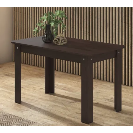 MESA EXTENSIBLE 140 A 184X80 LUKA NOGAL O WENGUÉ