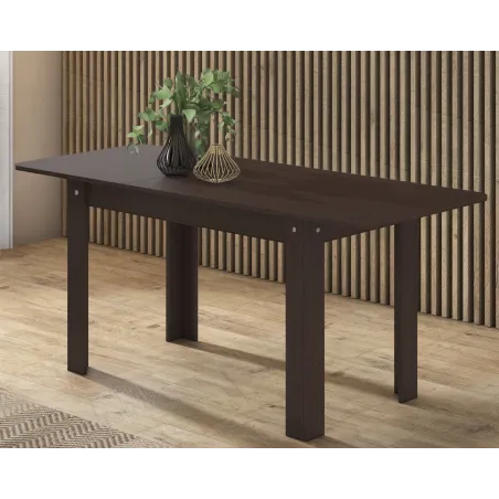 MESA EXTENSIBLE 140 A 184X80 LUKA NOGAL O WENGUÉ