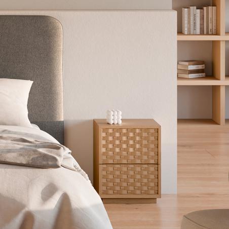 Mesita Baja 2 Cajones Borneo | Relax Muebles