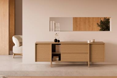 Mueble Tv Puertas / Cajones / Huecos Pacific | Relax Muebles