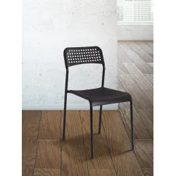 JUEGO DE 6 SILLAS APILABLES MOD. TOP BLANCO O NEGRO 2