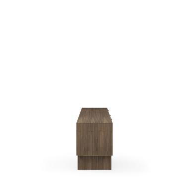 Mueble Tv Puertas Madera y Cristal + Cajones Tulsa