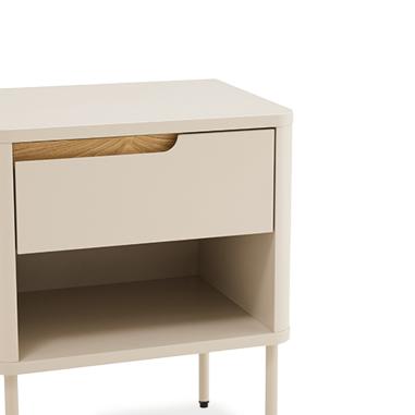 Mesita 45 Bergen 1 Cajon + Hueco | Relax Muebles