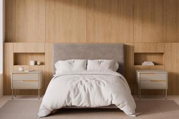 Mesita 60 Bergen 2 Cajones | Relax Muebles