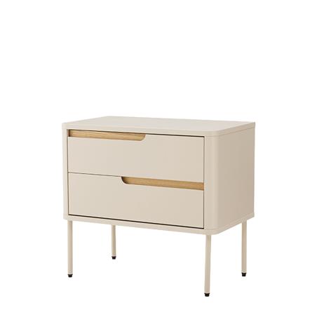 Mesita 60 Bergen 2 Cajones | Relax Muebles