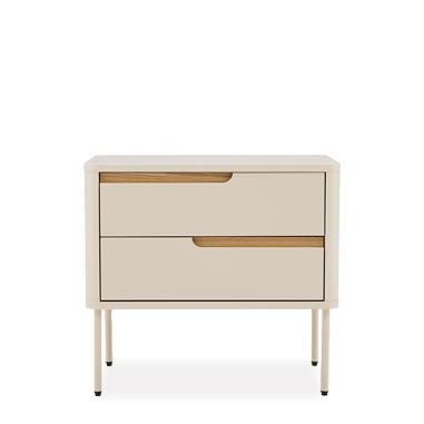 Mesita 60 Bergen 2 Cajones | Relax Muebles