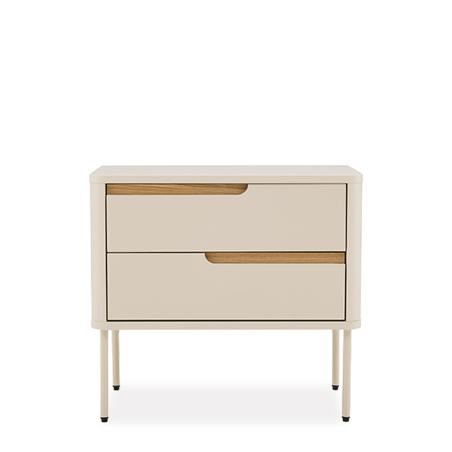 Mesita 60 Bergen 2 Cajones | Relax Muebles