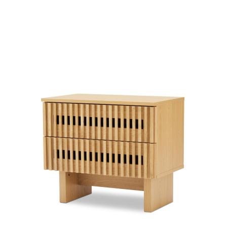 Mesita 60 Lugano 2 Cajones | Relax Muebles