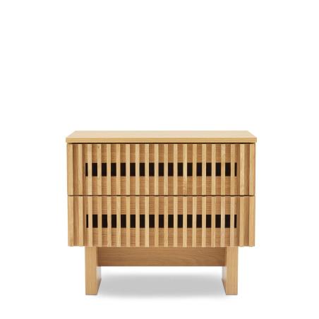 Mesita 60 Lugano 2 Cajones | Relax Muebles