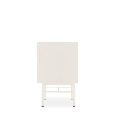 Mesita 59 Oslo 2 Cajones Perla | Relax Muebles