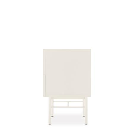 Mesita 59 Oslo 2 Cajones Perla | Relax Muebles