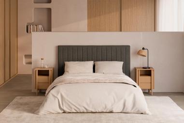 Mesita Alta 40 Pacific 2 Cajones + Hueco | Relax Muebles