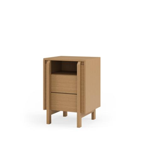 Mesita Alta 40 Pacific 2 Cajones + Hueco | Relax Muebles