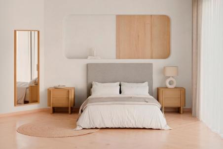 Mesita 60 Sidney 2 Cajones | Relax Muebles